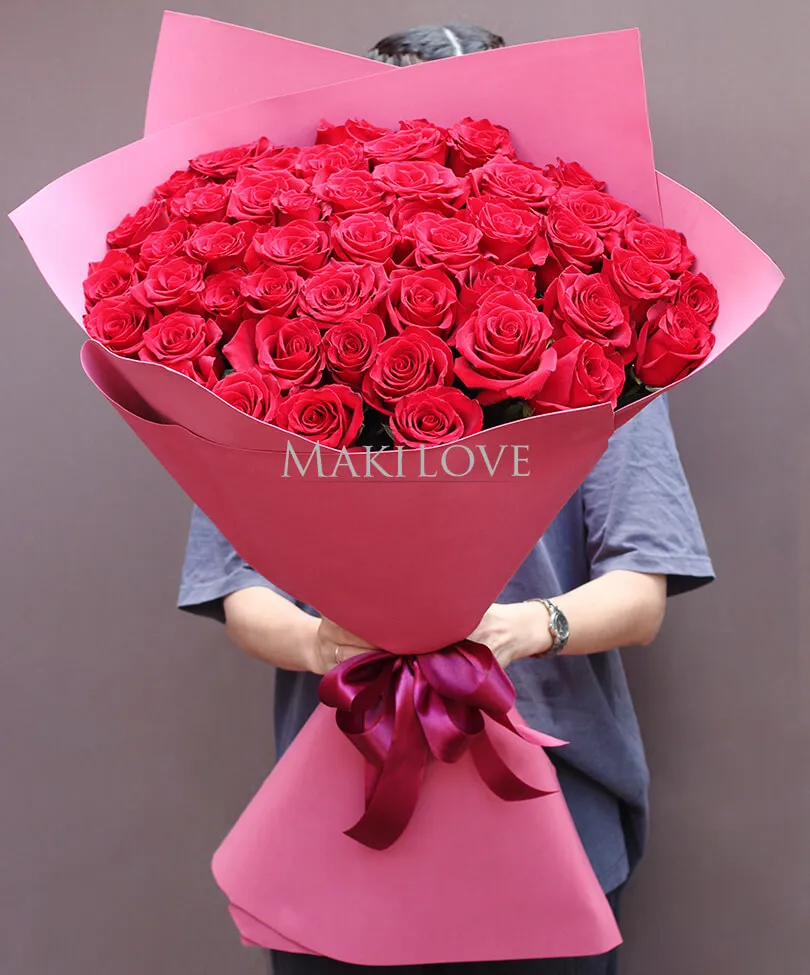 Букет из 45 роз Премиум