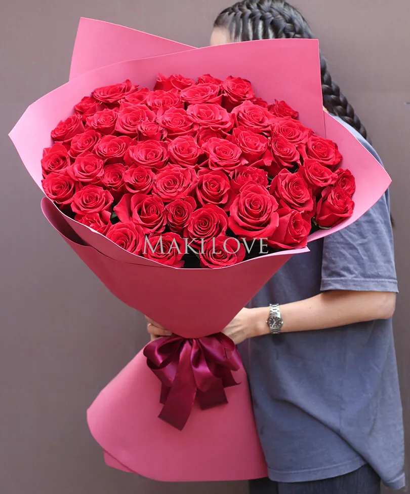 Букет из 45 роз Премиум