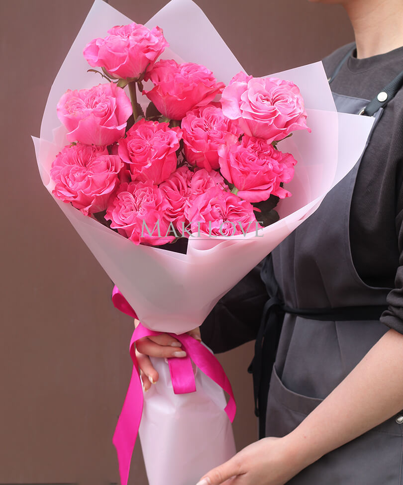 Букет пионовидных роз «Твои мечты»