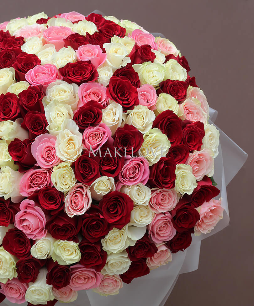 Букет из 201 розы
