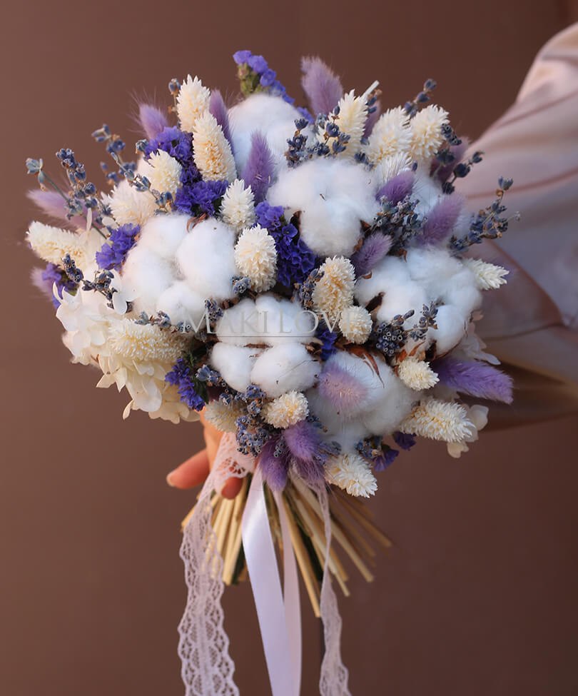 Свадебный букет из сухоцветов №51