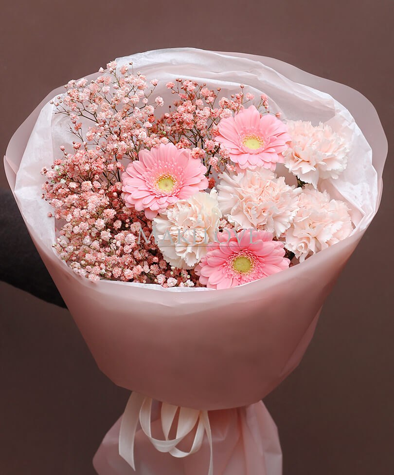 Букет с герберами "Мелодия нежности"