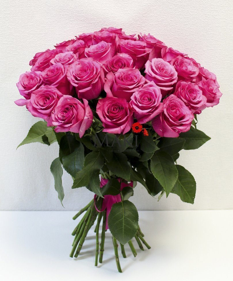 Букет 35 розовых роз