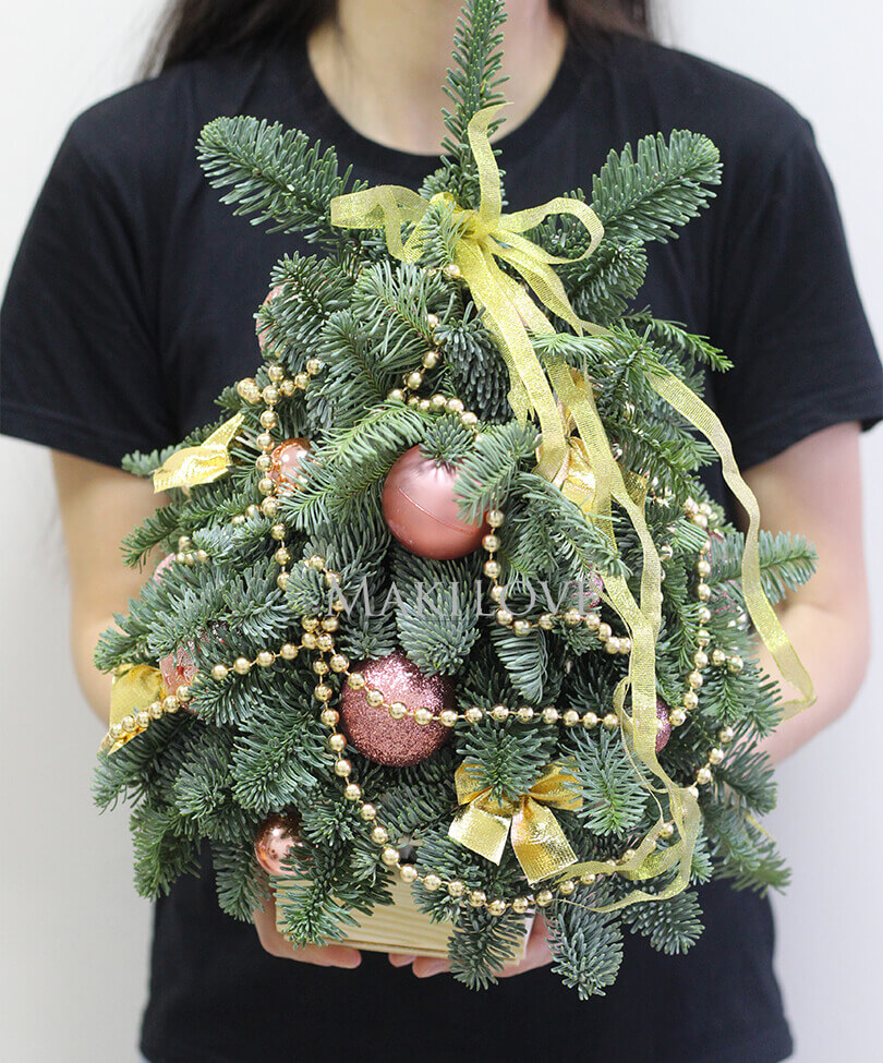 Новогодний букет №6 из еловых веток