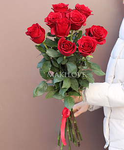 9 красных роз Премиум