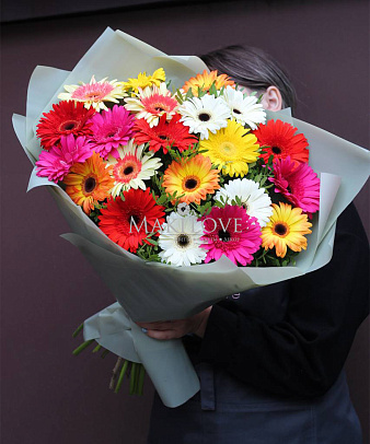 Букет из 21 герберы