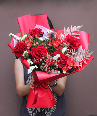 Букет «Аромат бордо»