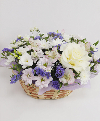 Цветочная корзина «Музыка дождя»