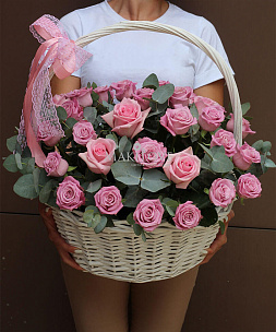 Корзина «Розовый флёр»