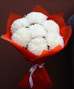 Букет из 7 одноголовых хризантем