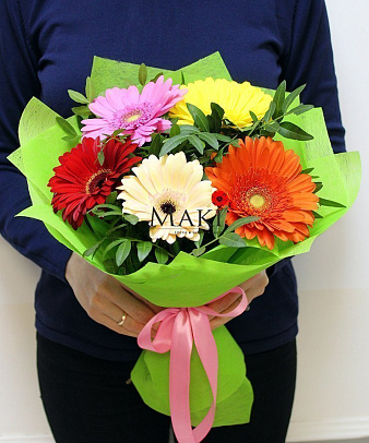 Букет из 5 гербер