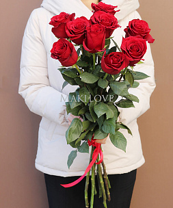 9 красных роз Премиум