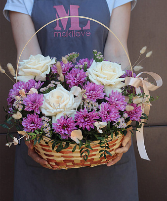 Букет «Палермо» в корзинке
