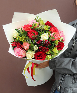 Букет цветов «Радужный»