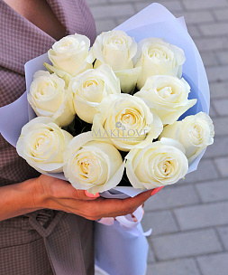 Букет из 11 белых роз