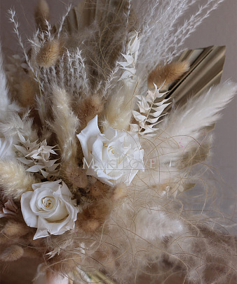 Свадебный букет невесты из сухоцветов №41